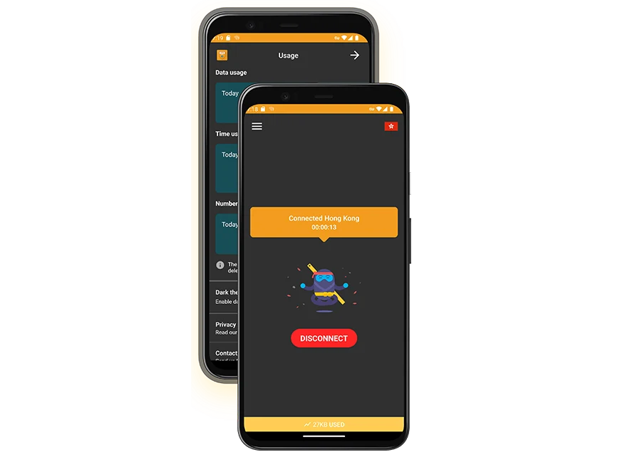 Asia VPN app running on a phone
